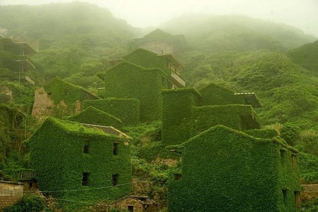 Куда поехать на выходные в Китае, заброшенная зеленая деревня в китае как добраться, заброшенная зеленая деревня в Китае