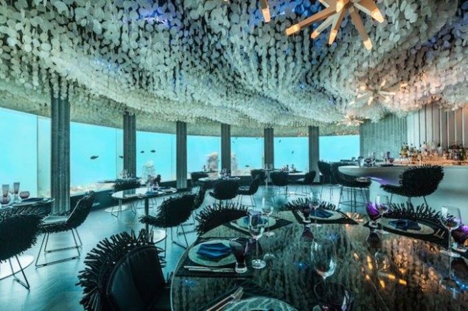 подводный ресторан мальдивы
