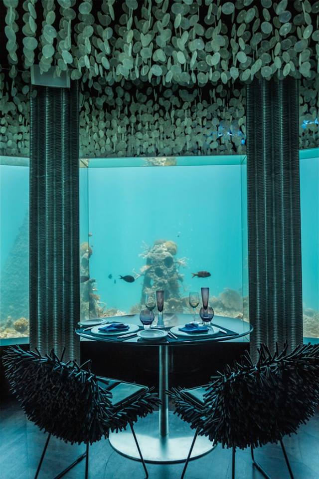 подводный ресторан мальдивы