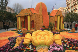 Фестиваль лимонов в Ментоне, Франция