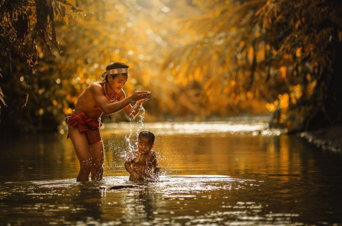 фото дикого племени, индонезия, ментовайские острова