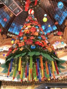 главная елка парижа, елка в галереи лафайет