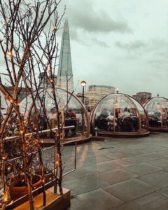 Необычный ресторан в Лондоне, ресторан в Лондоне, хороший ресторан в лондоне, ресторан иглу, ресторан с видом на тауэрский мост