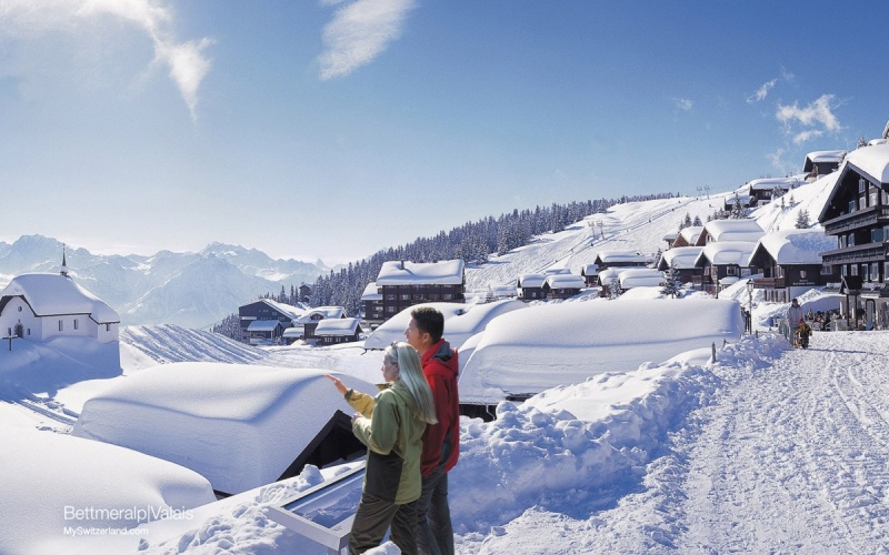 зимняя швейцария фото