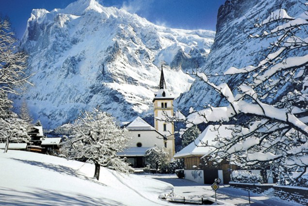 зимняя швейцария фото