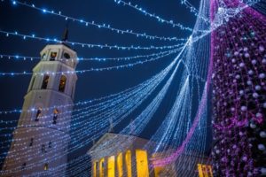 самая красивая елка, самая красивая елка в Европе, куда поехать на выходные, елка в Вильнюсе, достопримечательности Вильнюса