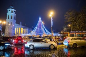 самая красивая елка, самая красивая елка в Европе, куда поехать на выходные, елка в Вильнюсе, достопримечательности Вильнюса