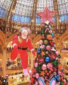 главная елка парижа, елка в галереи лафайет