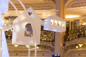 главная елка парижа, елка в галереи лафайет