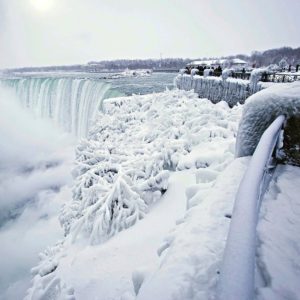 Ниагарский водопад зимой, куда поехать на выходные, ниагарский водопад фото