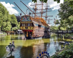 куда поехать на выходные, парк тиволи копенгаген, сады тиволи копенгаген, самый посещаемый парк европы, достопримечательности копенгагена