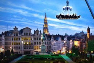 Dinner in the sky, куда поехать на выходные,ресторан в небе, ресторан в воздухе, ресторан в небе в Киеве, самый необычный ресторан в мире