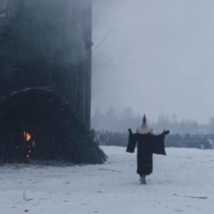 В России вместо чучела сожгли "готический" замок