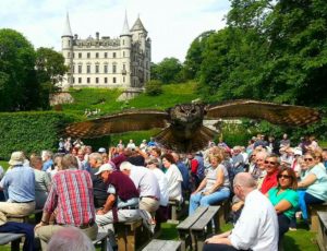 Замок Данробин (Dunrobin Castle) Шотландия, куда поехать на выходные в Шотландии, куда поехать на выходные в Европе, куда слетать на выходные в Европу, Соколиная охота в Европе, соколиная охота посмотреть
