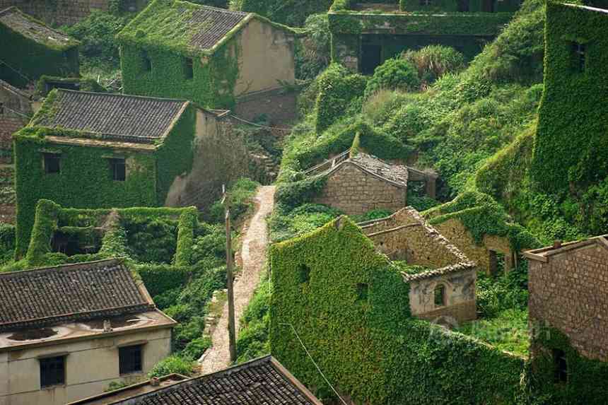 Куда поехать на выходные в Китае, заброшенная зеленая деревня в китае как добраться, заброшенная зеленая деревня в Китае