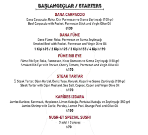 Ресторан Нуср-Ет в Стамбуле, Ресторан Нуср-Ет в Стамбуле цены, Ресторан Нуср-Ет в Стамбуле меню, Ресторан Нуср-Ет в Стамбуле как добраться