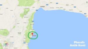 древний город Фаселис на карте