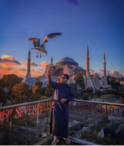 ресторан в Стамбуле на крыше с чайками, видовый ресторан в Стамбуле Seven Hills