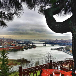 Холм Пьер Лоти, кафе, Пьер Лоти, смотровая площадка Пьер Лоти, Вид с холма Пьер Лоти